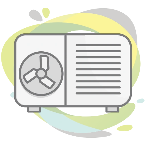 Illustration d'une pompe à chaleur, incarnant un des domaines d'activité d'ENEGYS dans les énergies renouvelables : les installations thermiques